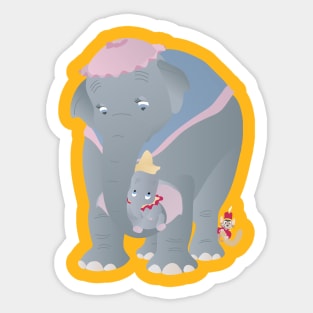 Mrs. Jumbo & Dumbo Sticker